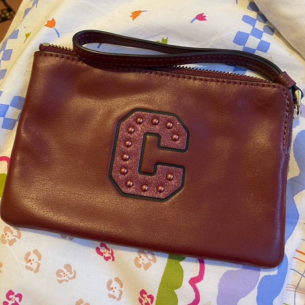 Coach C Initial Wristlet